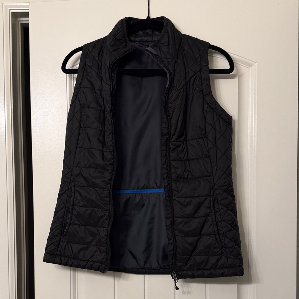 Women's Black Quilted Vest